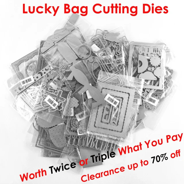 10-50pcs Lucky Bag Metal Cutting Dies Clearance Random Die Cuts for DIY  Scrapbook Cards Worth Twice or Triple What You Pay