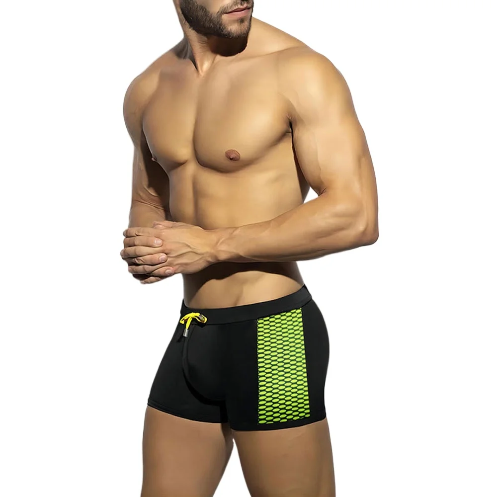 men's Swimwear Low Waist Surfing Trunk swim short sexy personality Swimsuit male pocket swimming beach board short men bathing swim trunks swim shorts men swimsuit