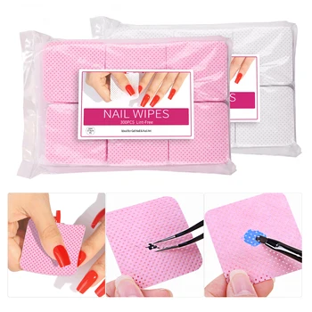 300pcs Lint-Free Nail Cleaning Pads 1