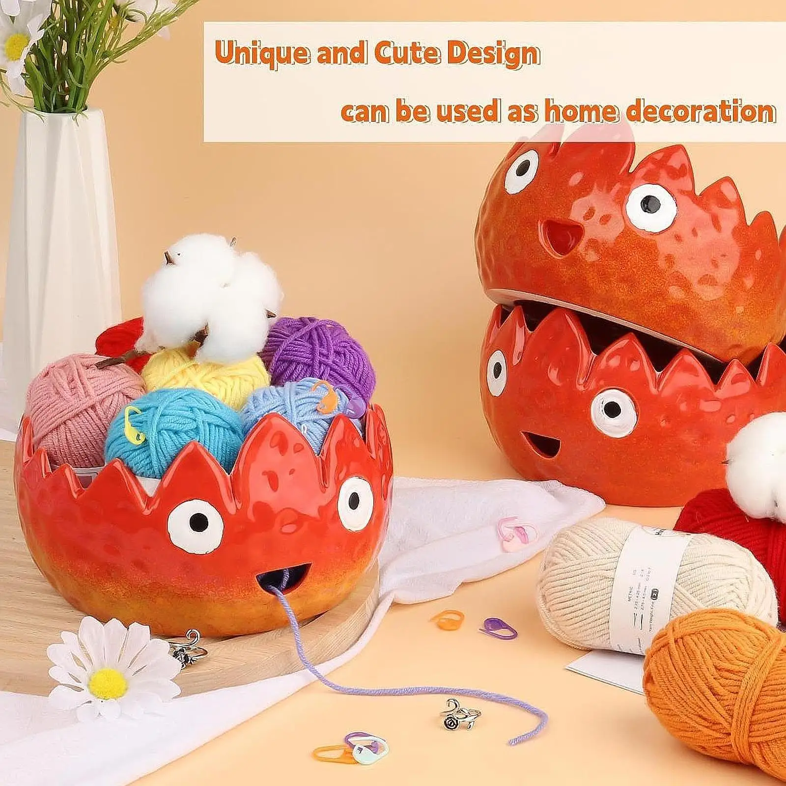 Yarn Bowl Cute Knitting Yarn Bowl for Knitting Lovers Mother