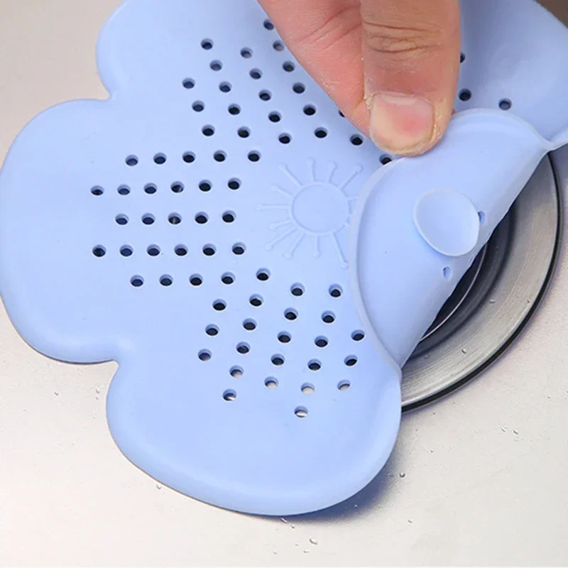 Flower Sewer Outfall Strainer Bathroom Sink Filter Anti-blocking Floor Drain Hair Stopper Catcher Kitchen Bathroom Accessori 1Pc