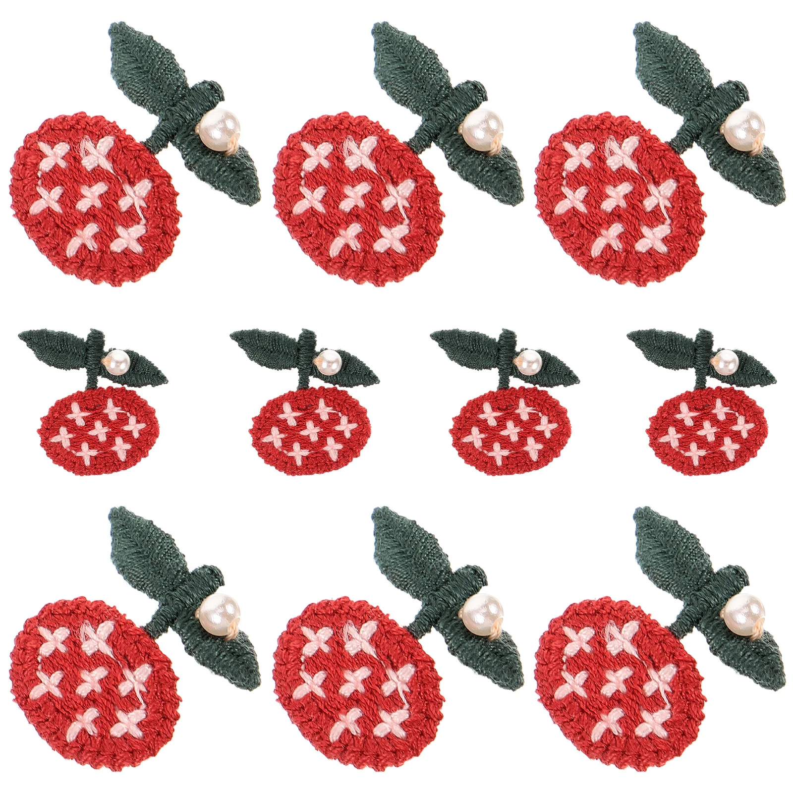 

10 Pcs Decor Flower Applique Patches for Clothes Iron Embroidery Flowers Floral