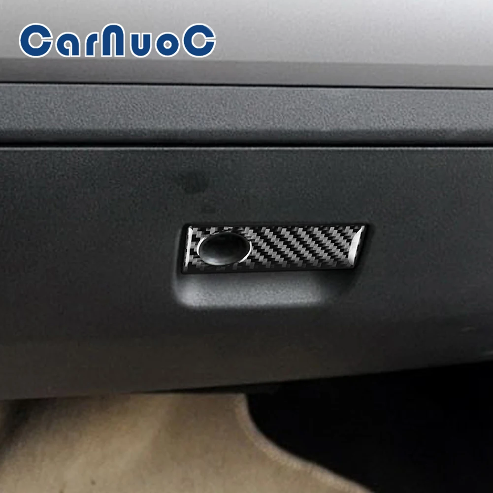 

Car Carbon Fiber Interior Glove Box Handle Sticker For Mazda MX-5 Miata 2009 2010 2011 2012 2013 2014 2015 Decorative Accessory