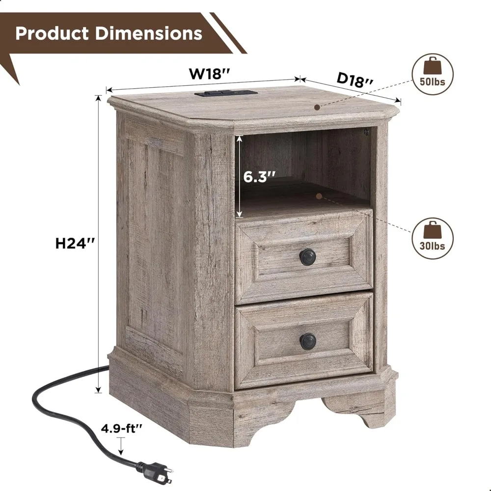 Farmhouse-Style Nightstands 2