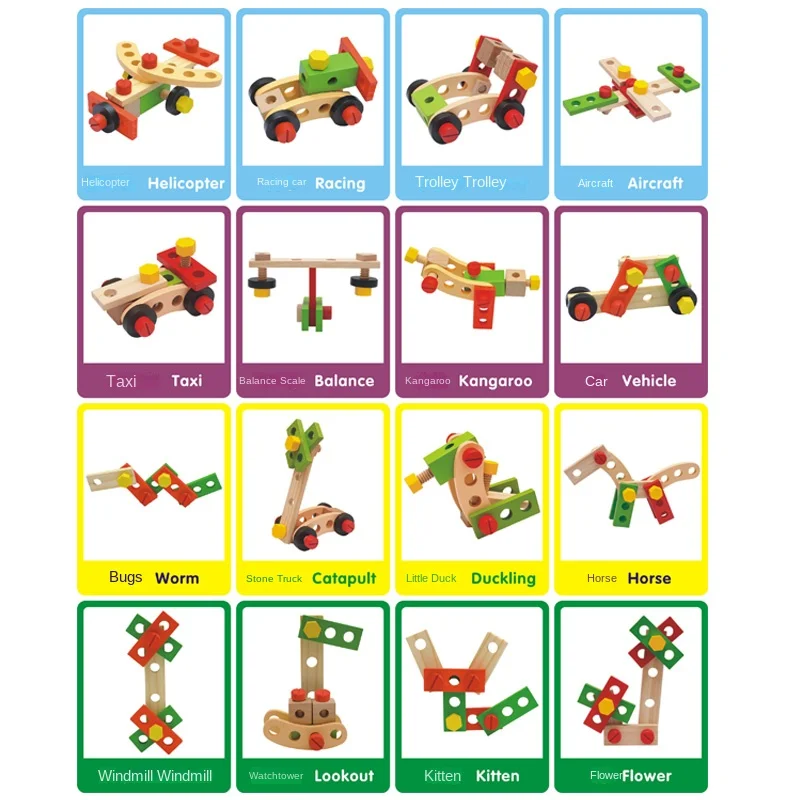 Simulation wooden disassembly toys, simulation repair tools, educational play house toys, children's holiday gifts