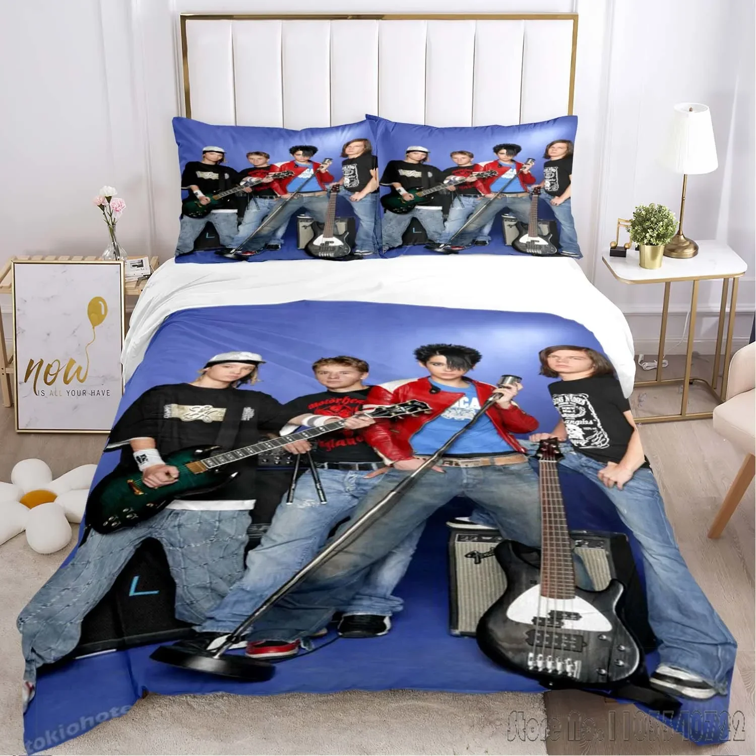 Tokio Hotel Bedding Set Single Twin Duvet Cover Set HD Comforter Cover for Kids Bedding Sets Bedclothes Bedroom Decor 5
