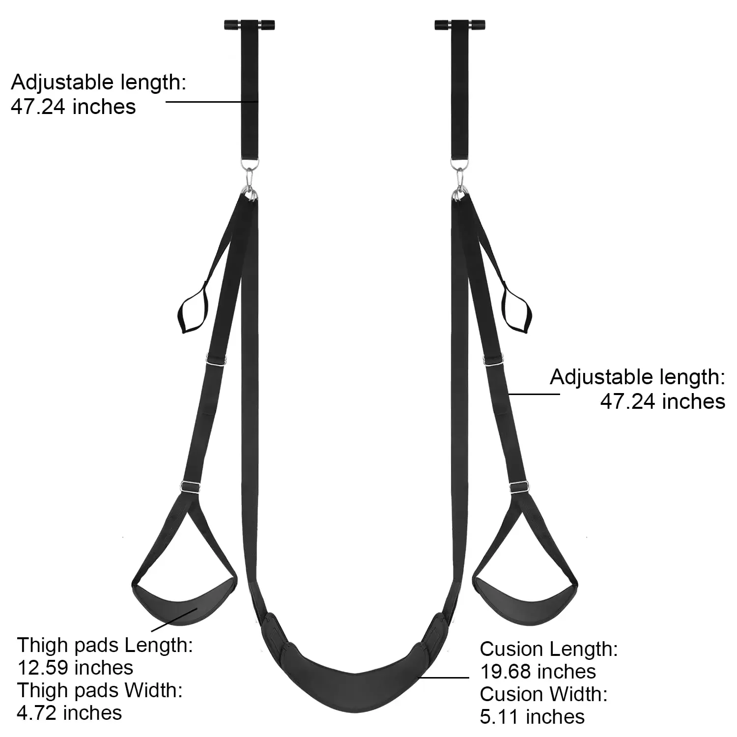 New Door Sex Swing with Seat Bondage Bondage Adjustable Straps Hanging Love Slings for Women Couples SM Adult Sex Game Products