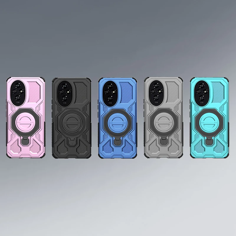 Shockproof Armor Protection Phone Cover with Car Magnetic Holder Ring