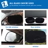 SEAMETAL 2PCS Car Electrostatic Sunshade UV Protector Self Adhesive Car Side Window Mesh Sun Visor Summer Protection Film 50x30 2