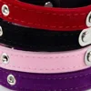 Personalized Cat Collar Soft Velvet Puppy Necklace Collars for Cats Small Dog Kitten Accessories Custom ID Name Free engraving 5