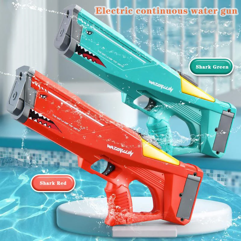 pistolet-a-eau-electrique-automatique-pour-enfants-jouet-a-eau-requin-haute-pression-jeu-d'ete-jouets-de-plage-nouveau-500ml