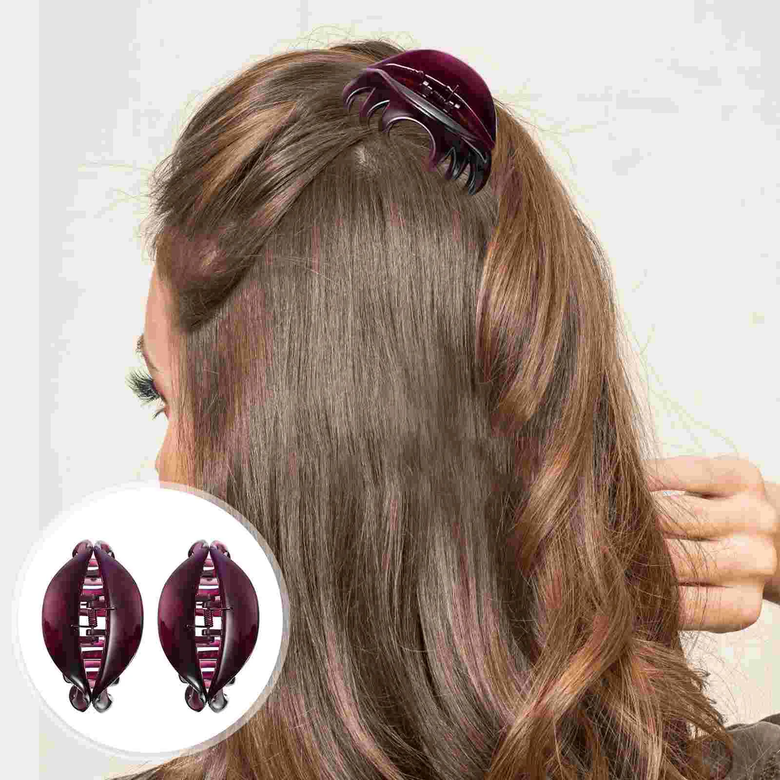 

Barrettes for Thick Hair Simple Fashion Card Women's Tiaras Large Size Claw Clip