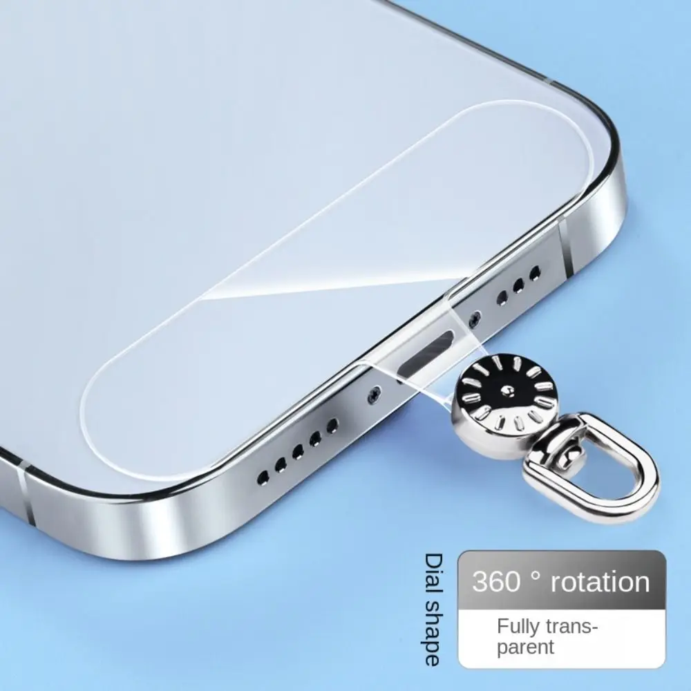 Luxurious 360° Rotatable Detachable Phone Lanyard with Metal Snap Clip