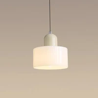 Lustre en verre nordique moderne pour chambre à coucher, lampe de chevet longue ligne, petit lustre pour restaurant et bar, éclairage simple, escales 3