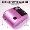 High Quality Electric Nail Drill Machine 45000 RPM Electric File HD Display Metal Manicure Pen Professional nail lathe Sander 6