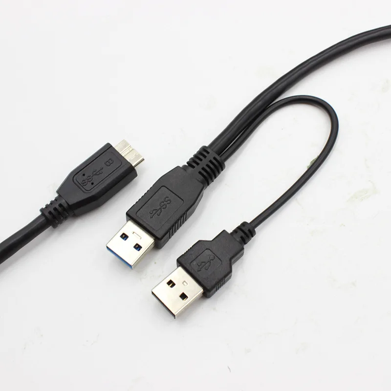 Compact USB 3.0 to Micro Y Cable with Extra Power
