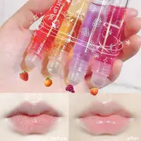 6 צבעים רול-על תמצית שמן שפתיים balm שפתיים לחות מראה פריימר שפתיים שפתון לחות ברק אקראי שקוף 4