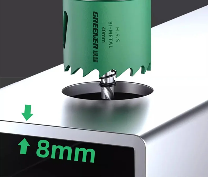 GREENERY 19-127mm Hole Saw Cutting Set Saw Cup Wood Crown Drill Bit Sharp Teeth For Drywall Steel Plastic PVC Woodworking Tools