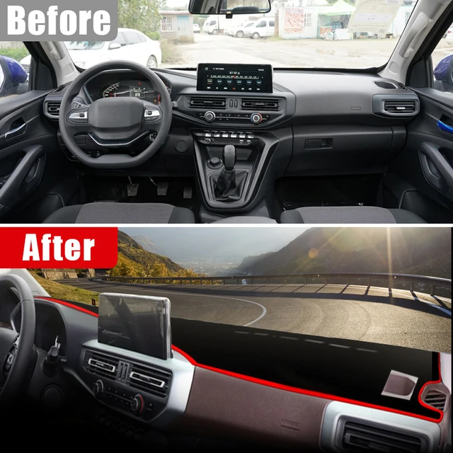 Kaufe Auto Dashboard Abdeckung Teppich Dash Matte Für Peugeot 207 206 + Auto  Sonnenschutz DashMat Anti-Uv Anti-sonne Teppich pad Kissen