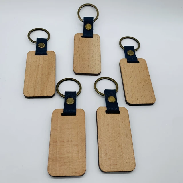 Wooden Keychain Keyring Blanks Bulk for Men Laser Engraving Accessories  Supplies Custom Wedding Favors Gifts for Guests - AliExpress