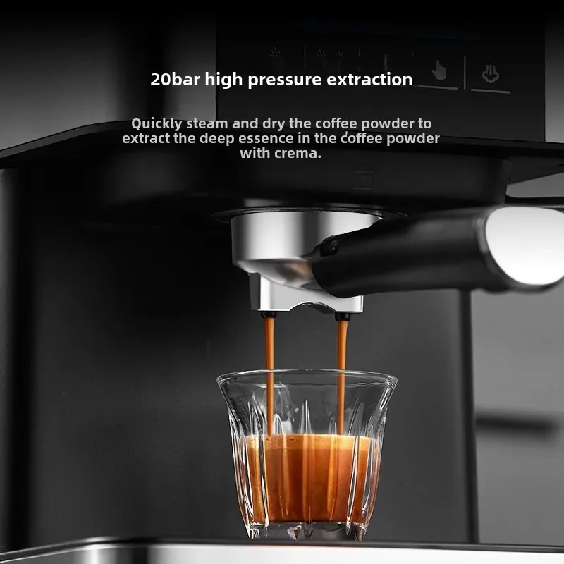 Cross-border Italian Coffee Machine Household Small Semi-automatic High-pressure Steam Milk Foam Office 20bar Spot 2