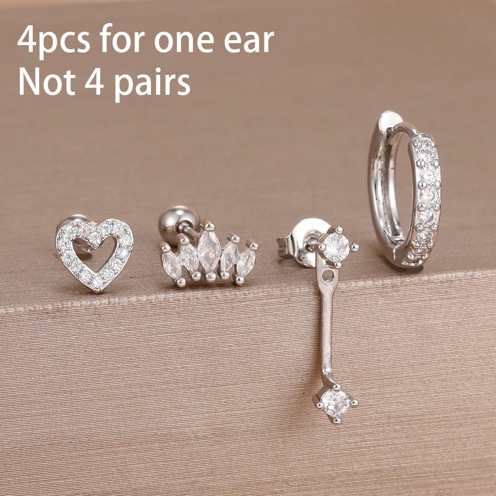 Silver-white-4pcs