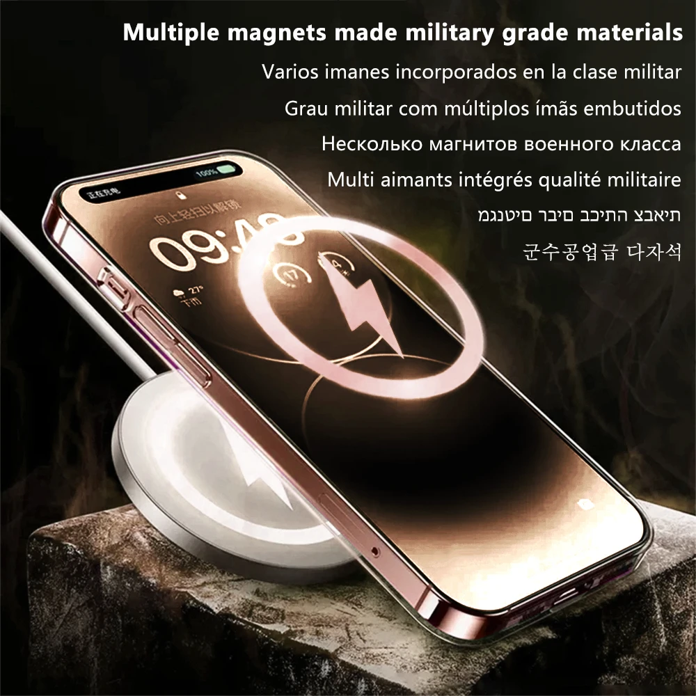 Double Coque iPhone Adsorption Magnétique