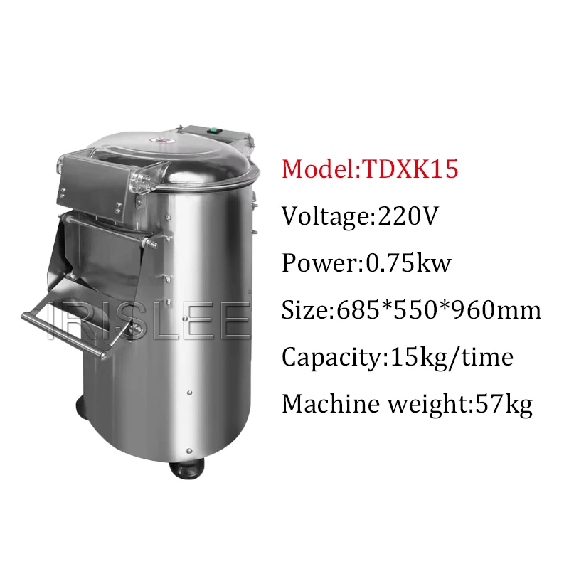 Electric Potato Peeler Commercial Potato Peeler Stainless Steel Potato  Peeling machine Peeler Washer with Caster Wheels, 10-15kg/time 