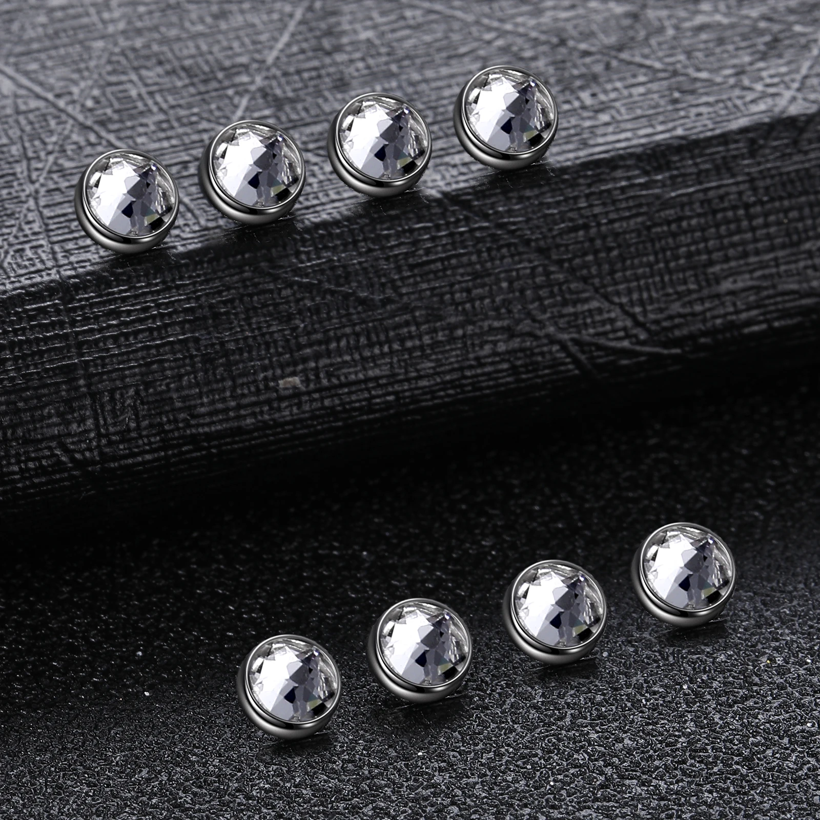 G23 Titanium CZ Crystal Gems Dermal Anchor Top Piercing Skinner Hide-in Diver Head Implants Body Piercing Jewelry piercing jewelry