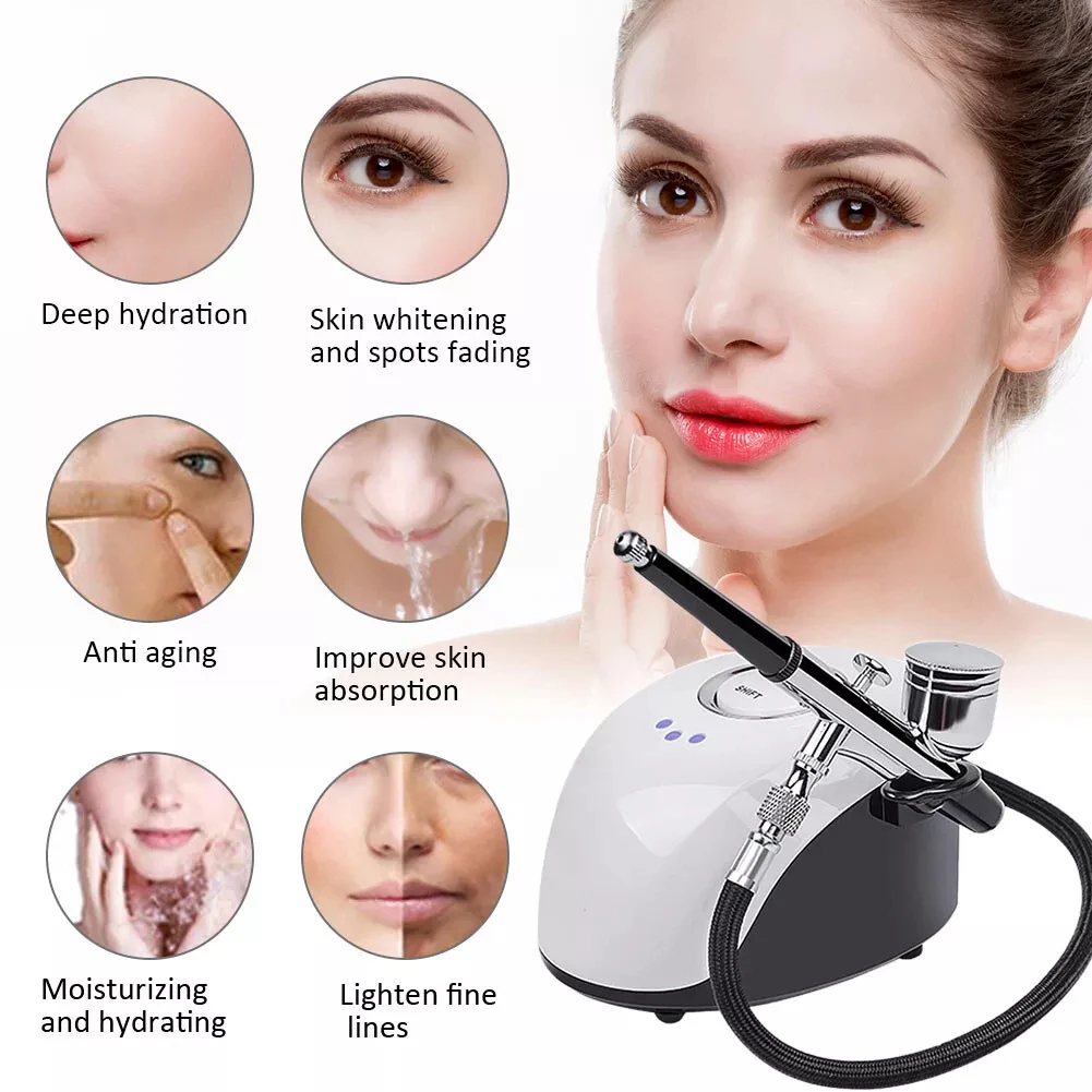 Moisturizing Oxygen Sprayer Nano Machine Compressor Jet Equipment Spray Hydration Deep Cleaning Beauty Machine Salon Home