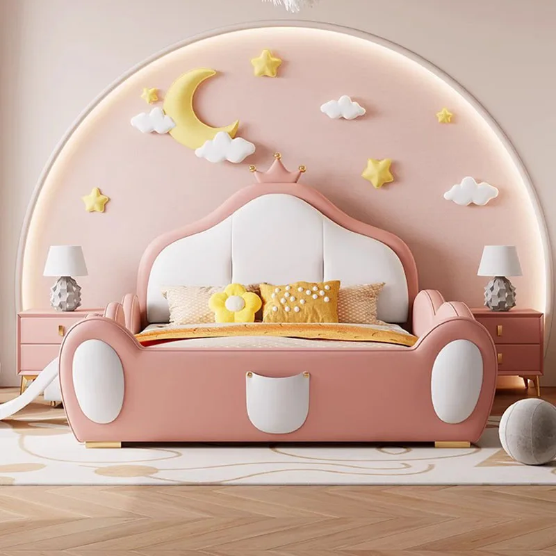 Baby Frame Luxury Children Bed Castle Floor New Pattern Minimalist Children  Bed Aesthetic Camas Infantiles Bedroom Furniture