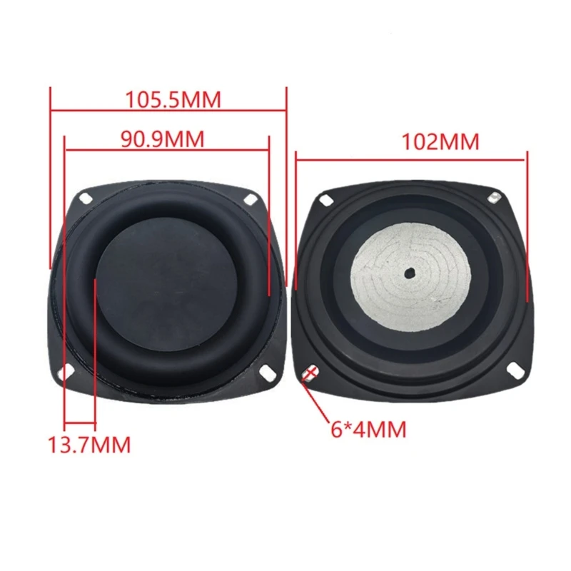 Bass Radiator Speaker Diaphragm Auxiliary Strengthen Bass Vibration Membrane Passive Radiator for Woofer Speaker DIY