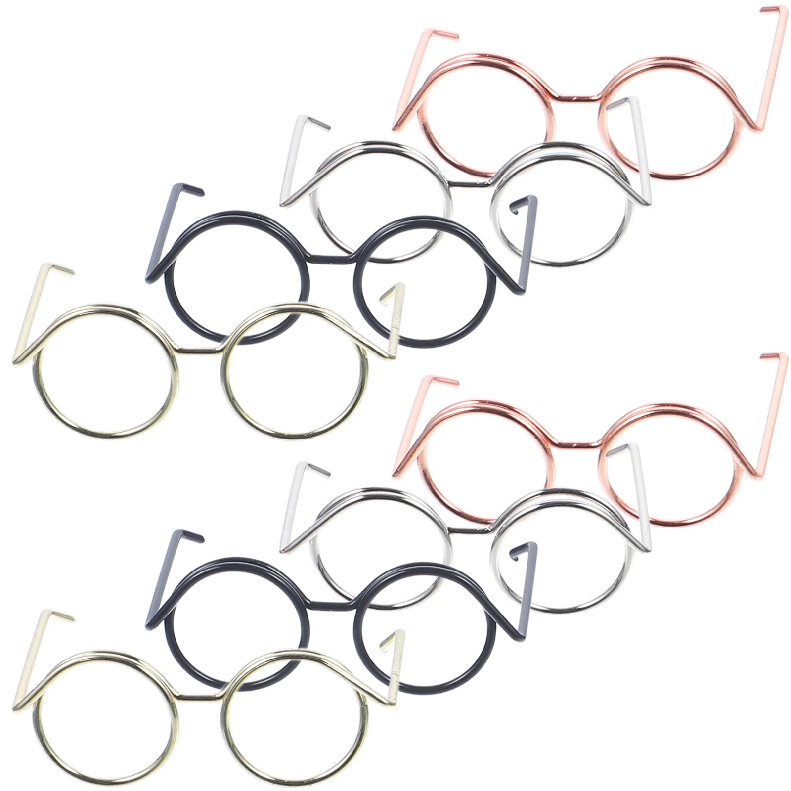 

Mini Glasses Accessories Eyeglasses Toy Amrican Girl Dolls Vintage Costume Iron Wire Miniature Things Micro Toys