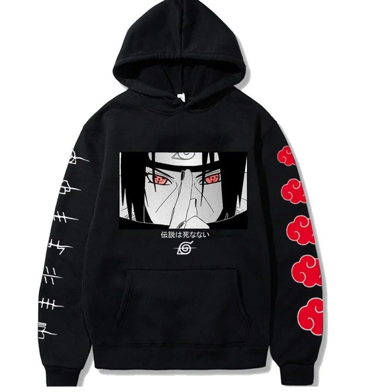 

Naruto Naruto Uchiha Itachi Anime Print Youth Casual Loose Hoodie Top Plus Fleece Sweater Hoodie