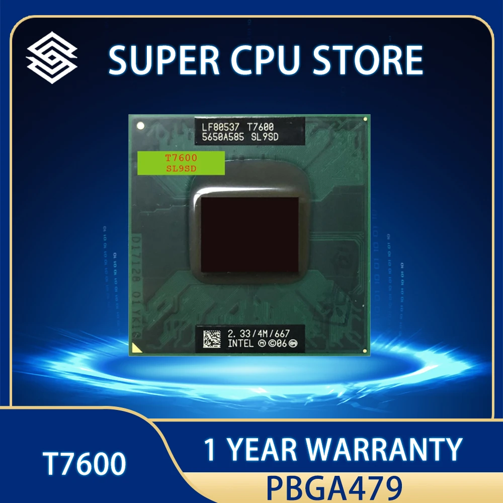 Intel Core 2 Duo モバイル CPU T7600 2.33GHz FSB 667MHz SL9SD-