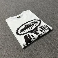 T-shirt imprimé en coton pour homme, vêtements de mode urbaine, style avant-gardiste, design rétro surdimensionné. Convient aux hommes et aux femmes. 5