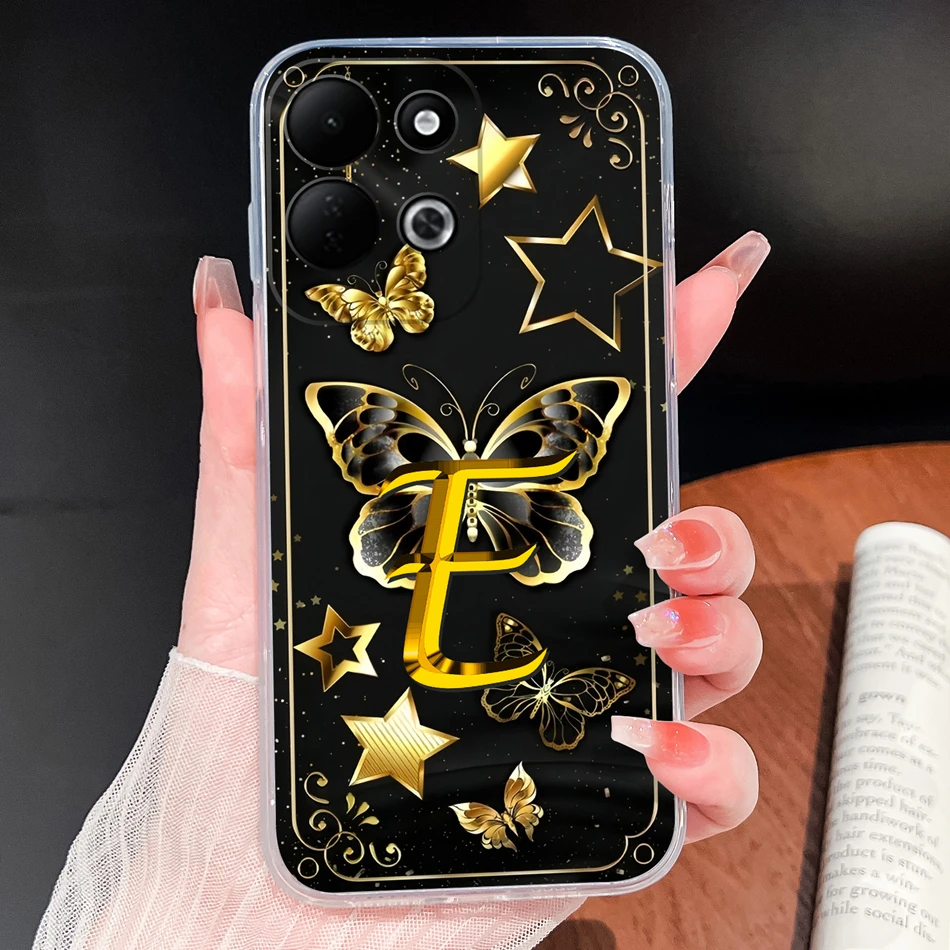 Couple Love Letters Soft Clear Silicone Phone Case - Full Protection & Anti-Slip Bumper