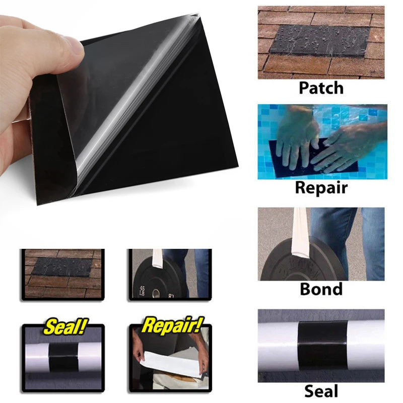 Swimming Pool Tape Adhesive Waterproof Sealing Leak Stopper Pipes Patch Holes Crack Butyl Sticker