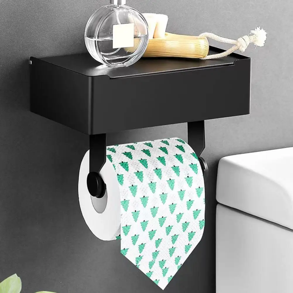 Wall Mounted Toilet Paper Storage Stand Modern Discreet Tissue