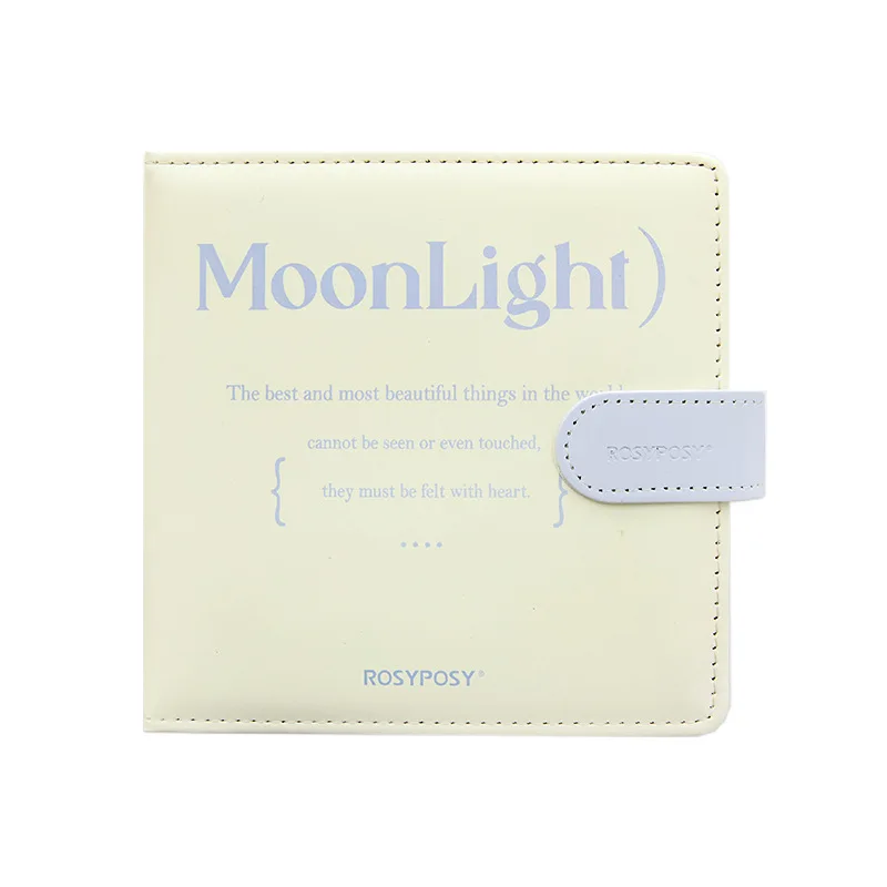 

Square magnetic buckle letter imitation leather hardcover hand account notebook gentle color matching notebook journal