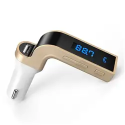 Car Kit Bluetooth-compatible Handsfree LCD Display FM Transmitter Radio MP3 Player USB Charging Plug Car Music Audio Parts