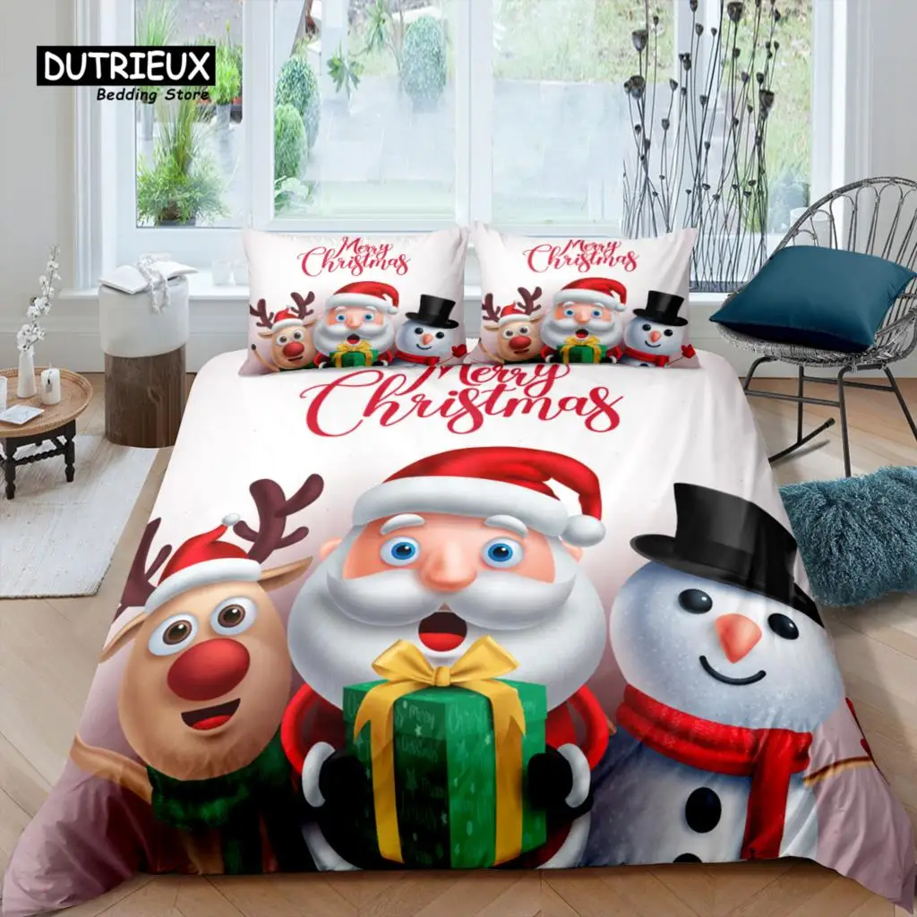 

Home Living Luxury 3D Christmas Bedding Set Duvet Cover Pillowcase Kids Bedding Set Queen and King EU/US/AU/UK Size