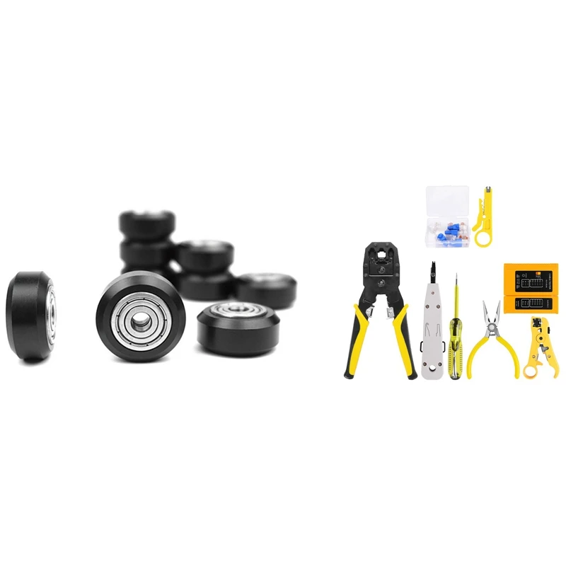 

10 шт. колесные шапки и подшипники, большое пассивное колесо для CR10 Ender 3 с RJ45 RJ11 RJ12 CAT5 CAT5E инструмент для ремонта сети LAN