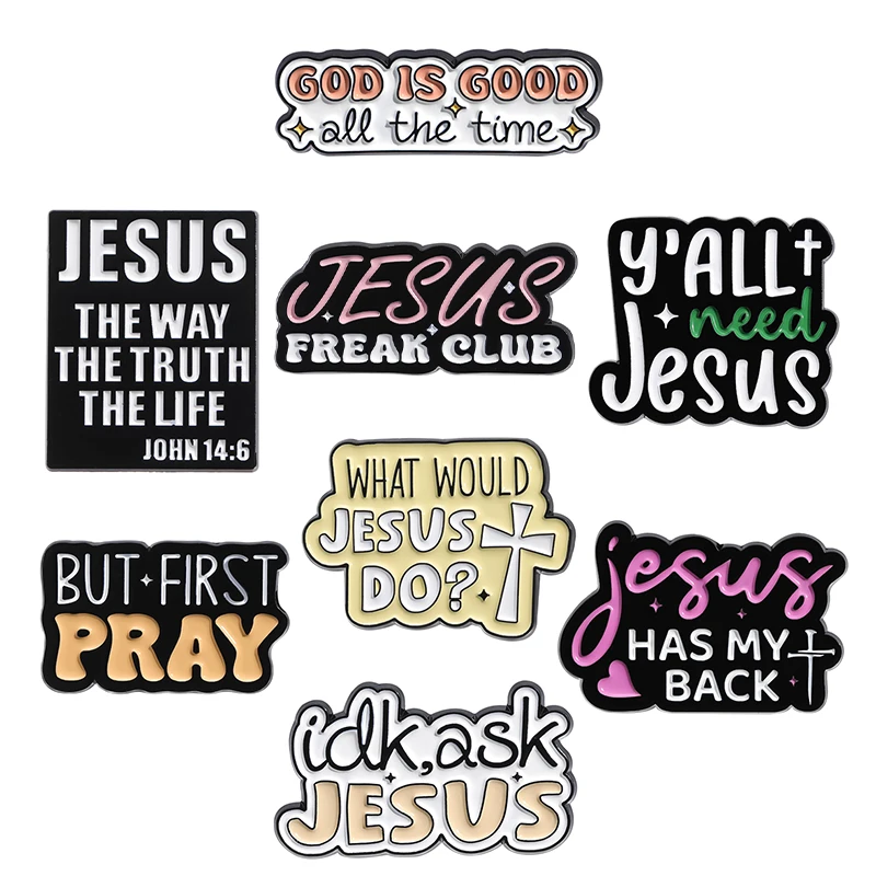 Что бы Иисус сделал, эмалированные булавки, вам нужно, фотоэлемент, Бог хороший все время, броши, значок на лацкан, ювелирные изделия, подарок, оптовая продажа