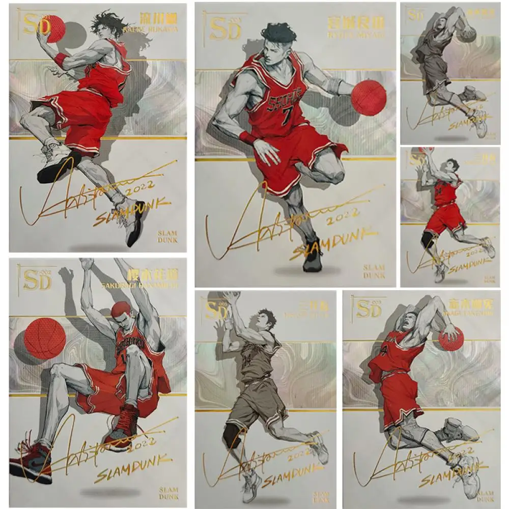 

Аниме SLAM DUNK SD series Sakuragi Hanamichi Miyagi Ryota Mitsui Hisashi Коллекционная открытка Рождественский подарок на день рождения Детские игрушки
