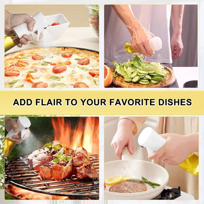Oil Spray Bottle Kitchen Cooking Olive Oil Storage Bottle Continuous Spray Camping BBQ Baking Soy Sauce Sprayer Containers 5