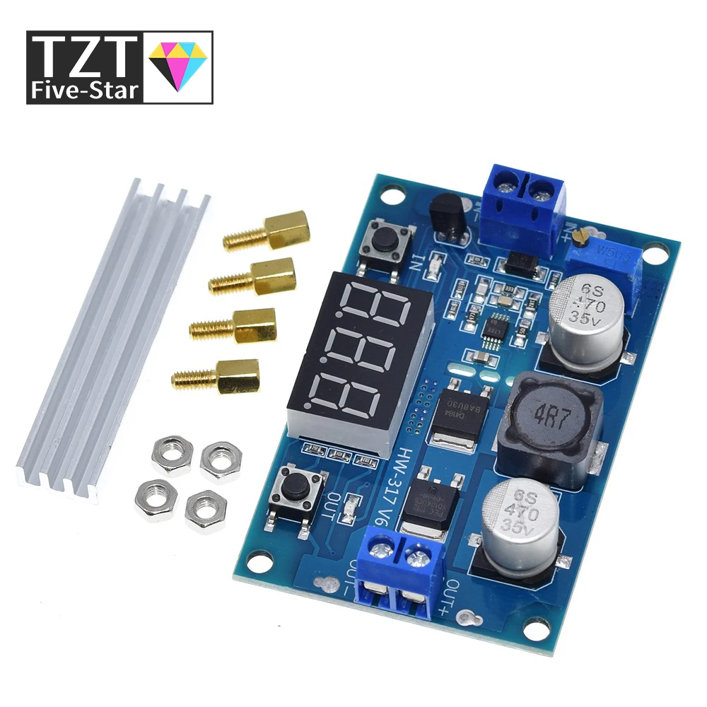 Tzt Dc Dc-Dc 3 ~ 35V A 3.5 ~ 35V Ltc1871 Booster Step-Up Modulo Convertitore Alimentatore Regolato + Voltmetro