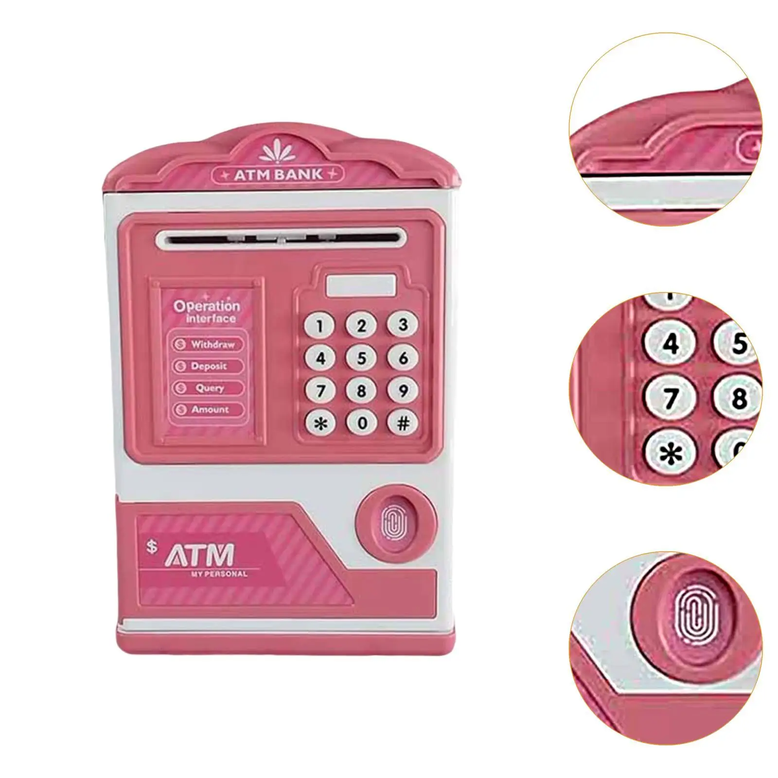 Piggy Bank for Kids,Educational Toys,Creative Gifts,ATM Machine Gifts,Small Money Jar Saving Box for 4 7 8 9 10 11 Year Old