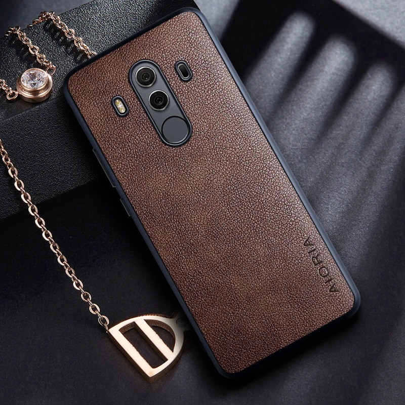 server Nuchter Ik wil niet Stitched Leather Case Huawei Mate 10 Pro | Case Escobar Huawei Mate 10 Lite  - Case - Aliexpress