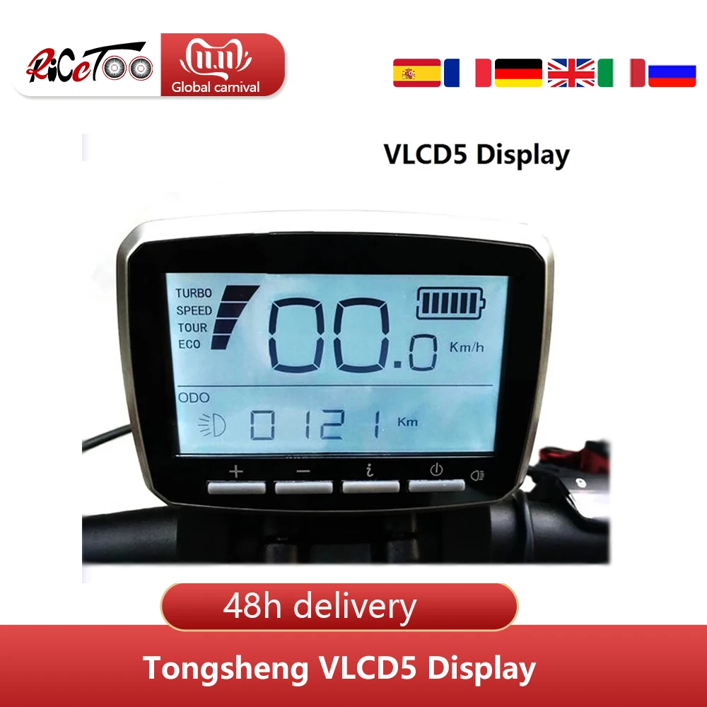 Дисплей Tongsheng VLCD5 с разъемом USB аксессуары для электровелосипеда запасные части